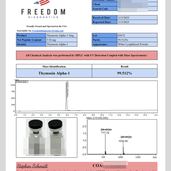 thymosin alpha 1 10mg